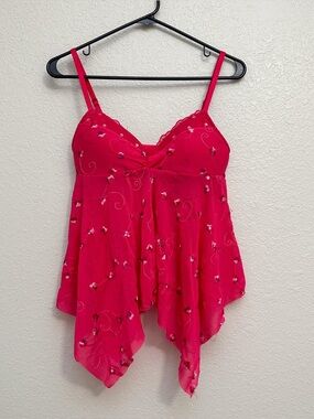 Vintage VS Lace Floral Sequin Cami